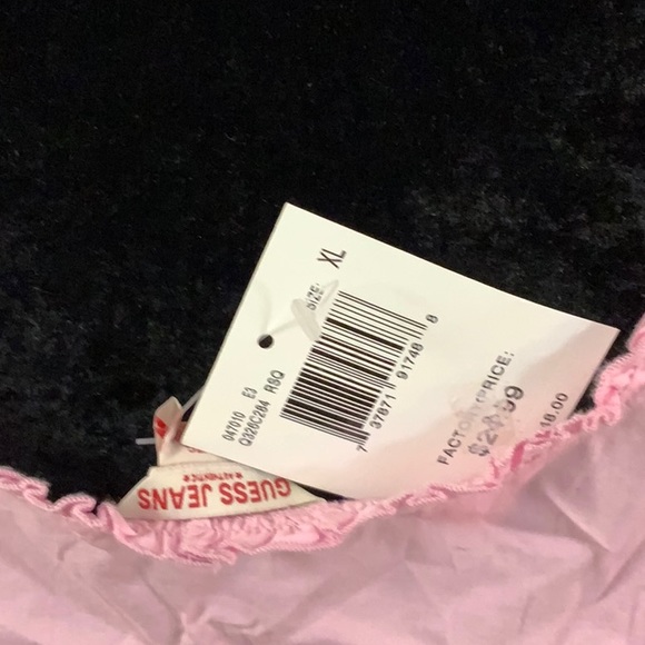 NWT Guess Baby Pink Corset button tank Extra Large - Picture 5 of 7